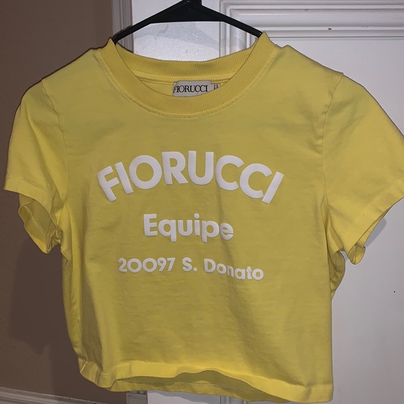 FIORUCCI YELLOW CROP T SZ M - Picture 1 of 1